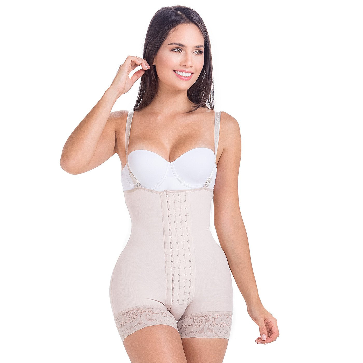 MariaE 9632 | Post Surgery Postpartum Boyshort Shapewear for Women | Strapless & Butt Lifting - fajacolombian