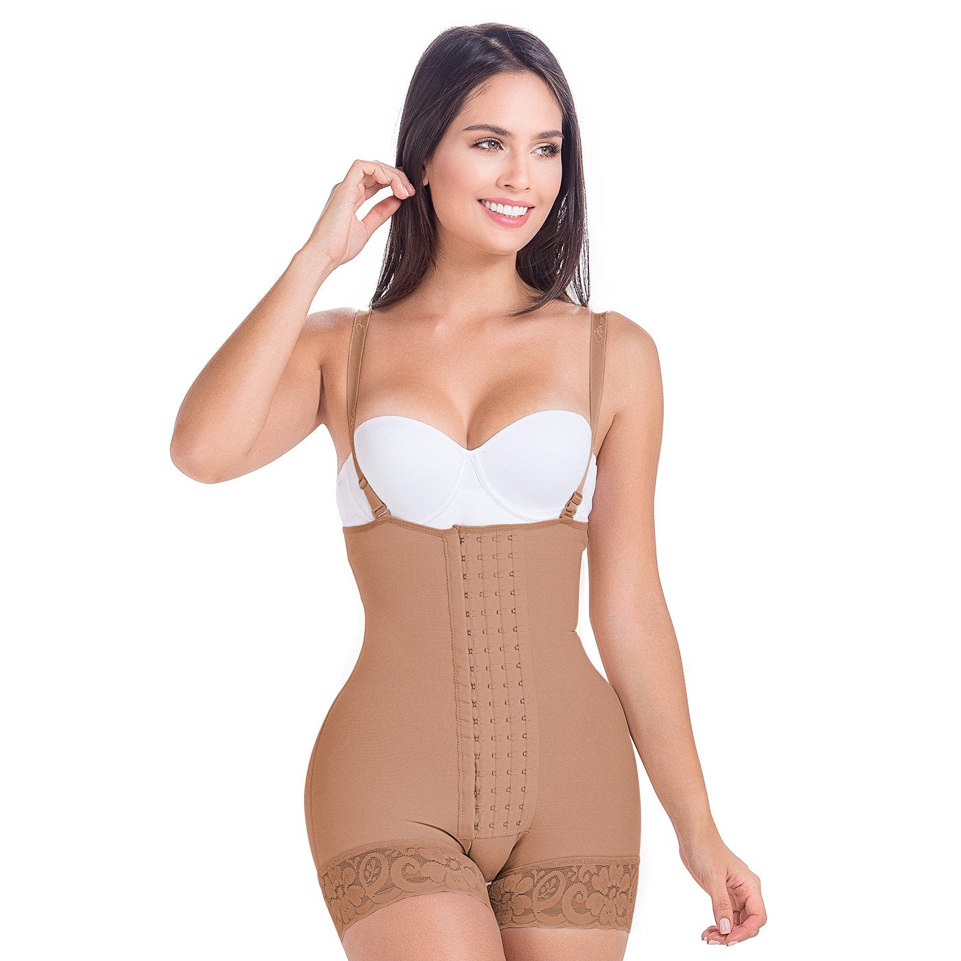 MariaE 9632 | Post Surgery Postpartum Boyshort Shapewear for Women | Strapless & Butt Lifting - fajacolombian