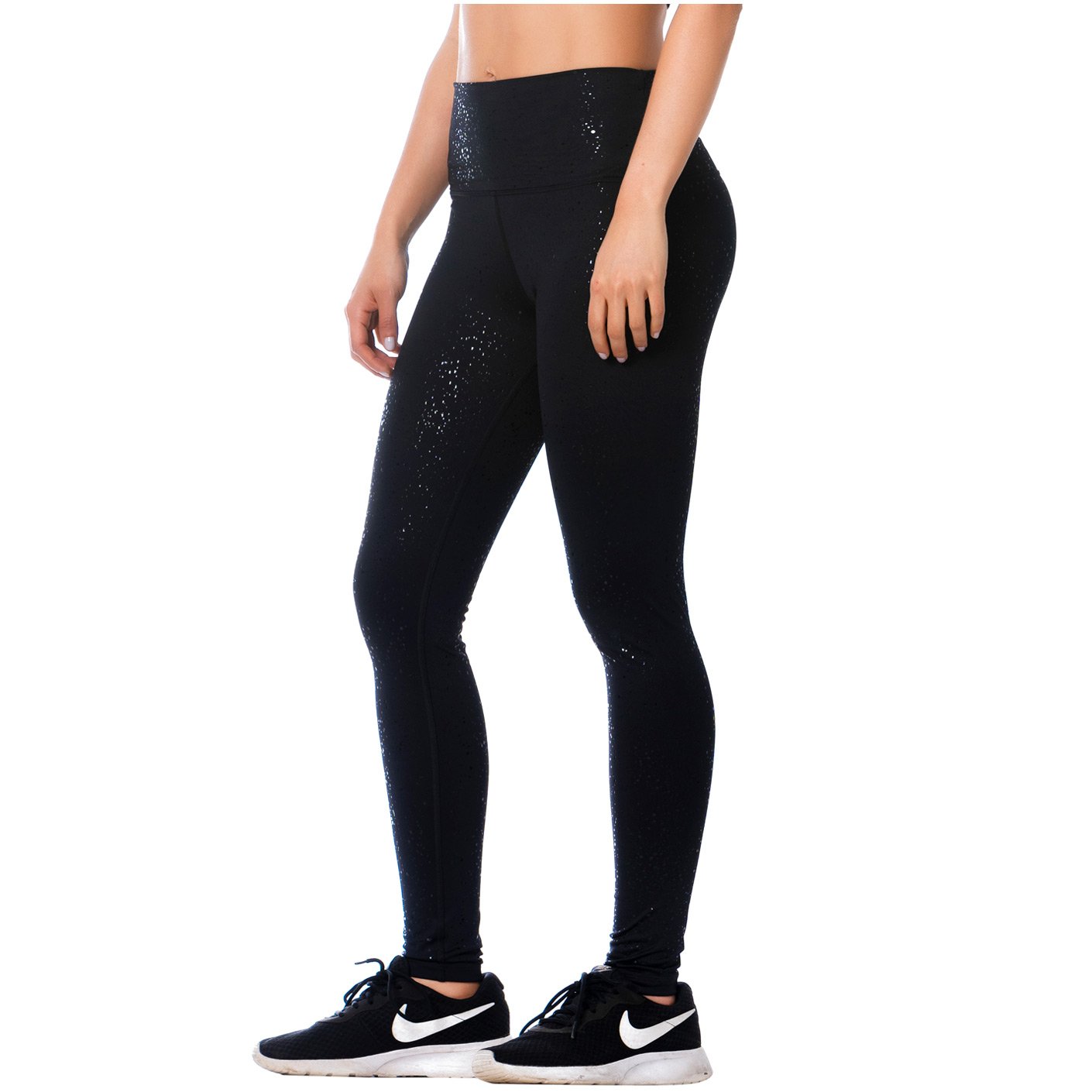 FlexMee 946172 | High Rise  Shimmer Sports Athletes Leggings for Women | Mid-Rise Sports Athletes Women Workout Legging - fajacolombian