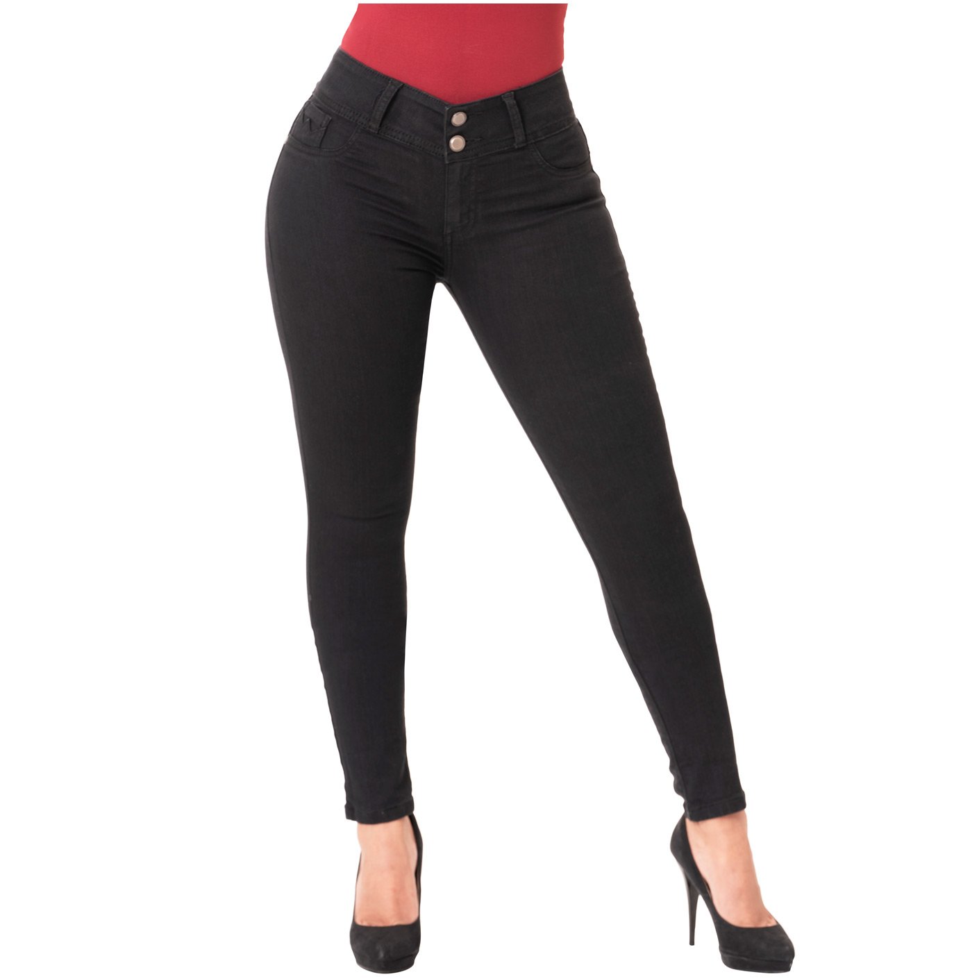 LOWLA 21892 | Skinny Butt Lifting Mid Rise Jeans - Pal Negocio