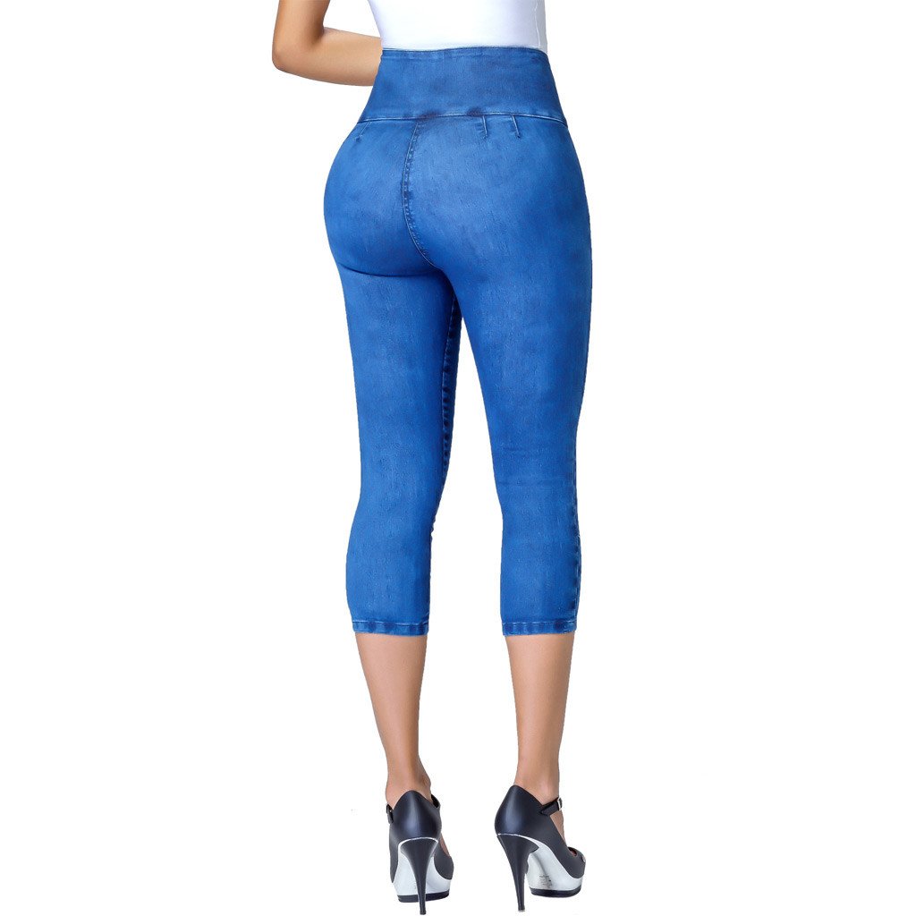 Lowla 239257 | Colombian Butt Lifter Capri Skinny Jeans with Inner Girdle - Pal Negocio