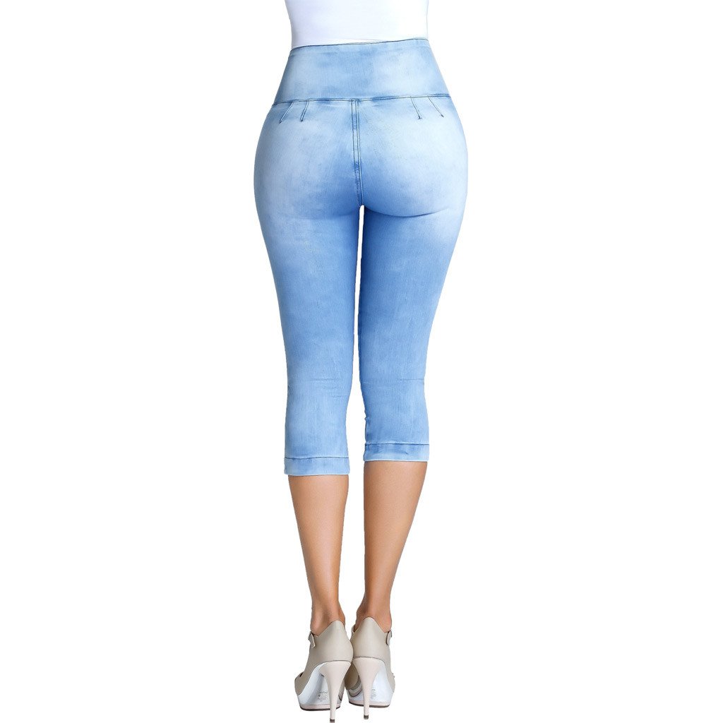 Lowla 239257 | Colombian Butt Lifter Capri Skinny Jeans with Inner Girdle - Pal Negocio