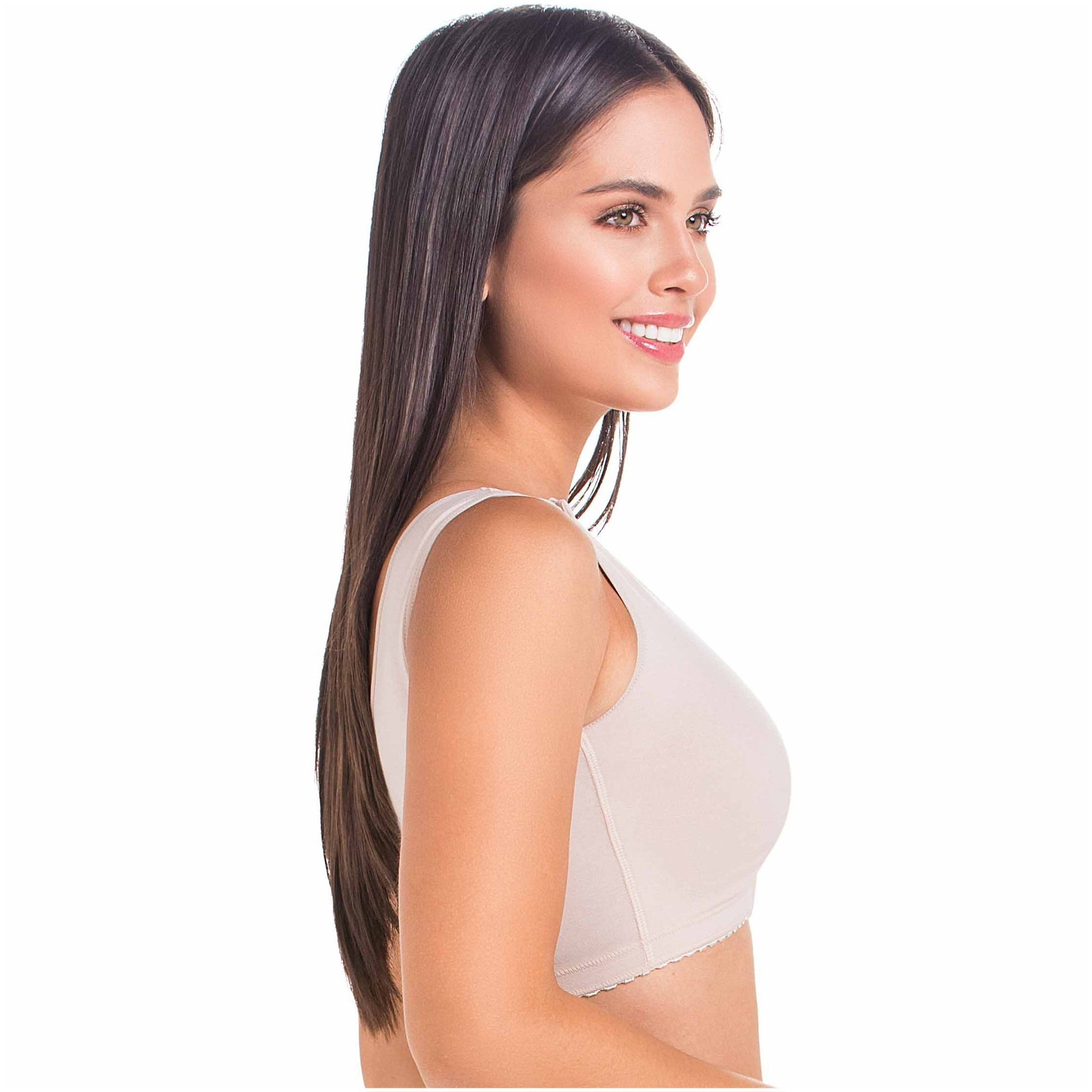 MariaE Fajas 9304 | Perfect Post Surgery Bra for Women | Ideal Soft Bra with Wide Straps - fajacolombian