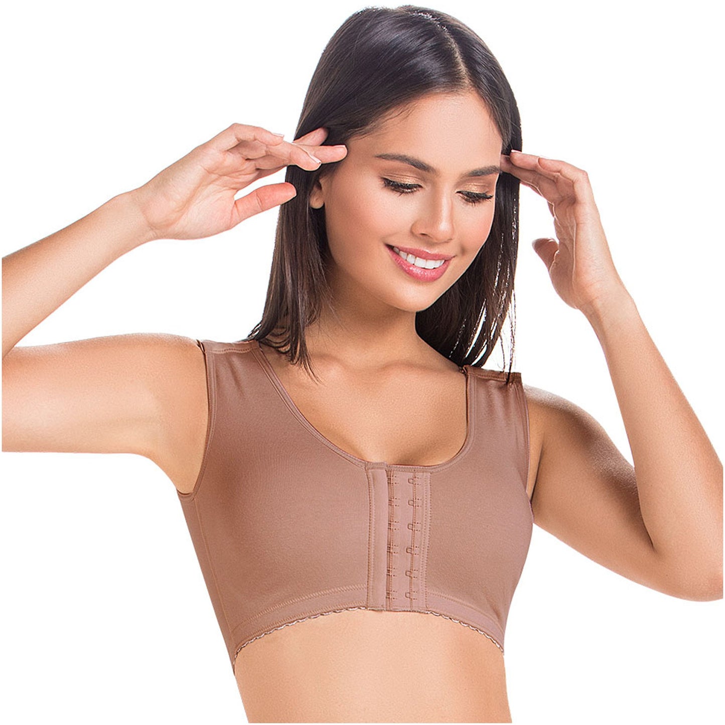 MariaE Fajas 9304 | Perfect Post Surgery Bra for Women | Ideal Soft Bra with Wide Straps - fajacolombian