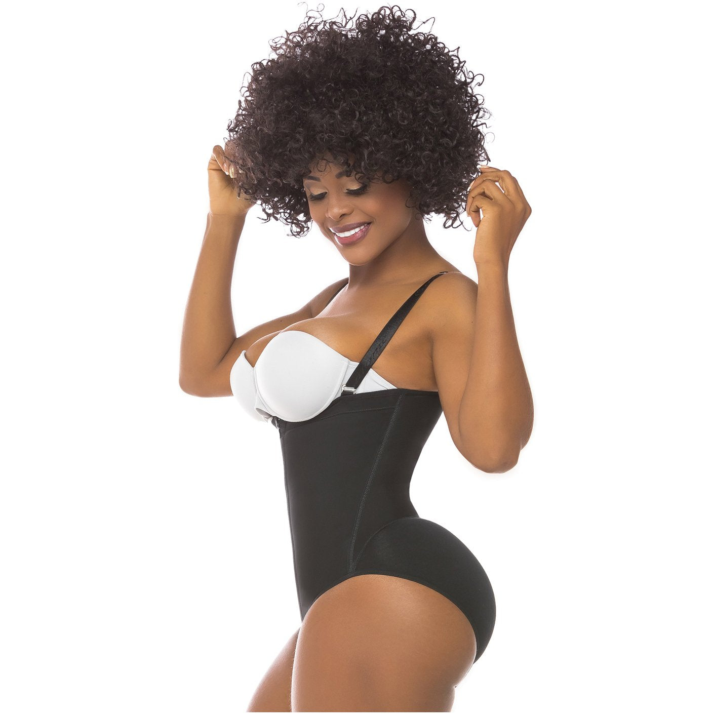 Fajas Salome 0418 | Strapless Butt Lifter Panty Bodysuit | Open-Bust Tummy Control Shapewear for Women | Powernet - Pal Negocio