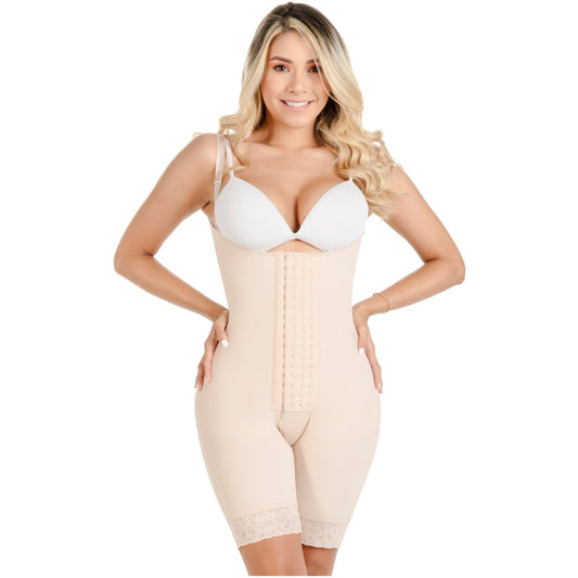 Sonryse 047 | Soft Post-surgery Body Shaper for Women | Classic Strapless Short Length Body Shaper for Women - fajacolombian