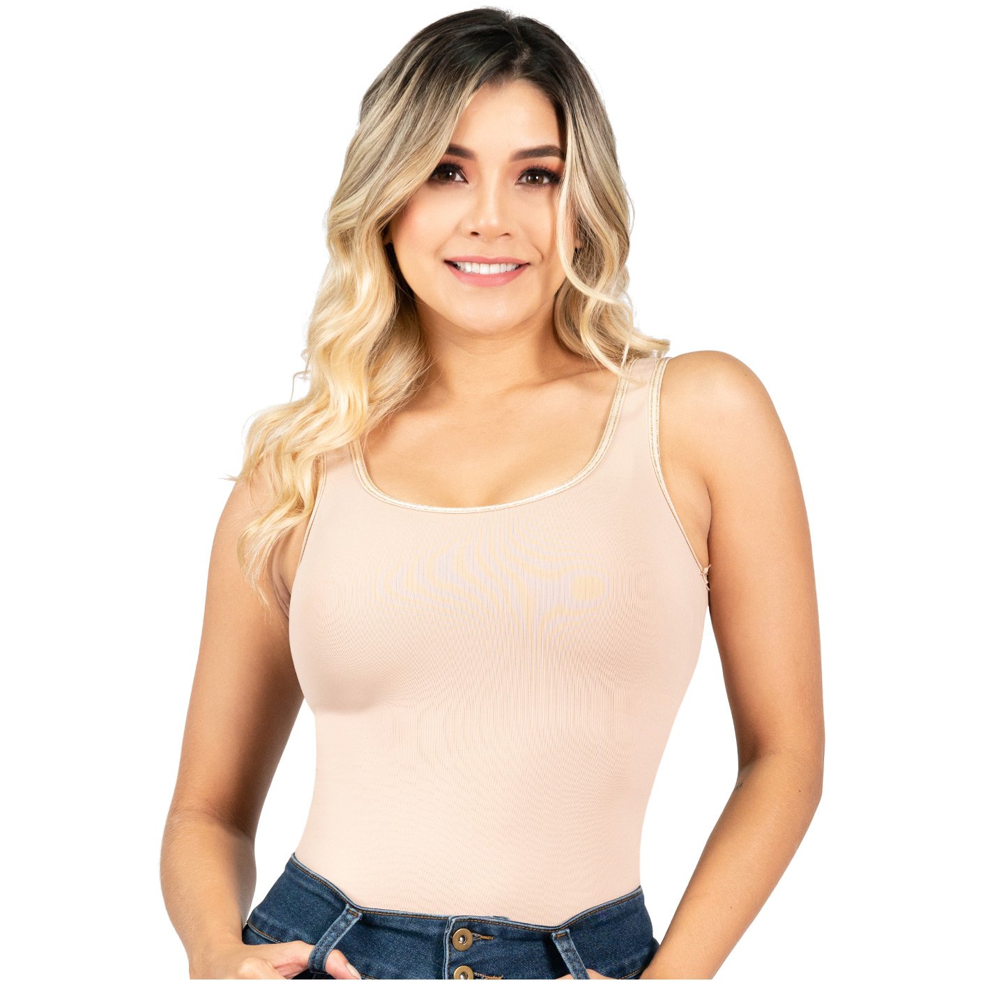 Sonryse 001 | One Piece Tank Top Compression External Body for Women - fajacolombian