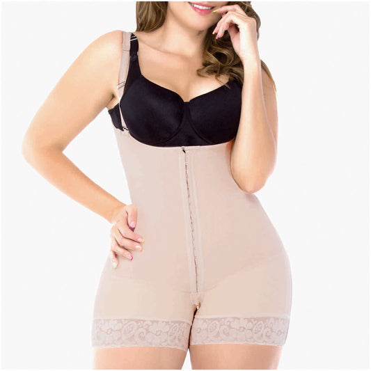 UpLady 6190 | Beautiful Post Surgery Bodyshaper Bodysuit for Women | Tummy Control & Mid Thigh - fajacolombian